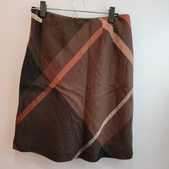 NWT Richard Malcolm Linen Skirt Lined Petite Size 8P - Picture 2 of 5